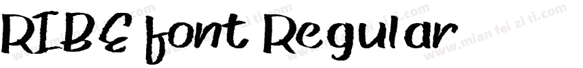 RIBEfont Regular字体转换